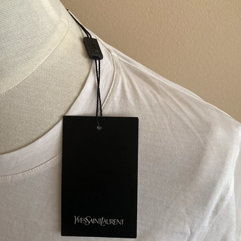 NEW YSL Yves Saint Laurent TSHIRT/top/blouse S-M/8 US= 40 France Made in Italy - Picture 4 of 12